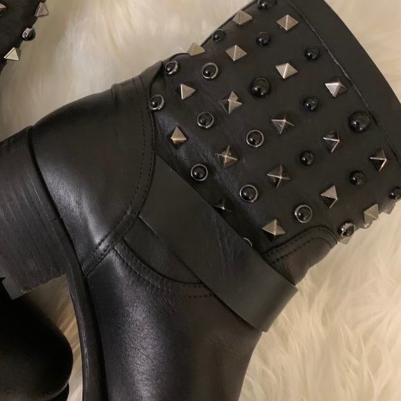 COPY - VALENTINO Rockstud Rolling' Biker Boot sz 8.5 - Picture 3 of 10
